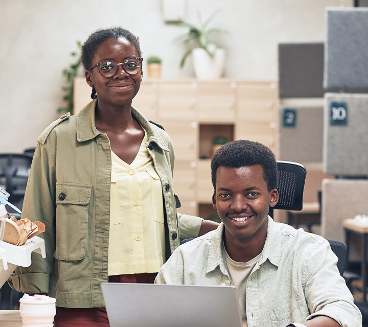 Team members collaborating